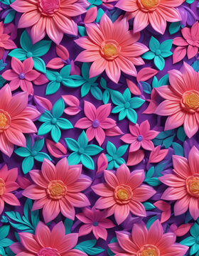 background with patterns and texture of spring flowers