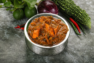 Indian cuisine - homemade mutter paneer