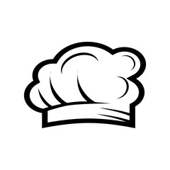 chef hat logo vector