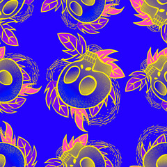 mexican skull print pattern