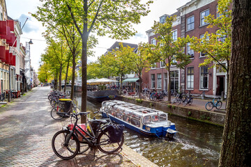 Fototapeta premium Altstadt, Delft, Niederlande 