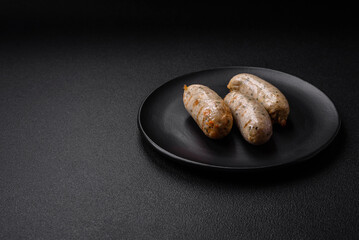 Sausages vegetable protein seitan meatless soy wheat classic taste vegetarian or vegan snack