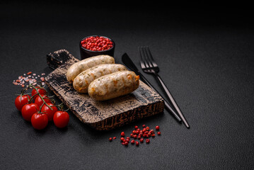 Sausages vegetable protein seitan meatless soy wheat classic taste vegetarian or vegan snack
