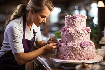Making of finest cakes, professional catering - Powered by Adobe