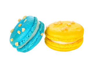 Tasty colorful macaroon transparent png