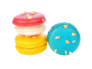 Tasty colorful macaroon transparent png