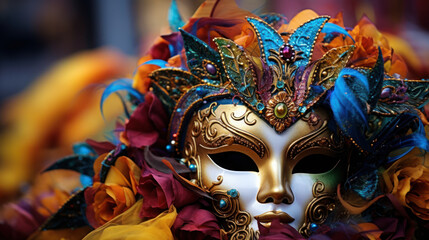 The mask of Mardi Gras
