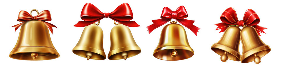 Christmas Bells clipart collection, vector, icons isolated on transparent background - 661980546