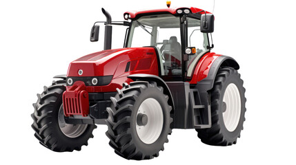 Obraz premium 3D render of tractor full option on the transparent background