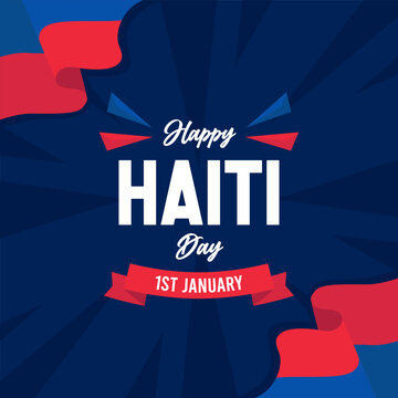 Happy Haiti Independence Day illustration vector background. Vector eps 10