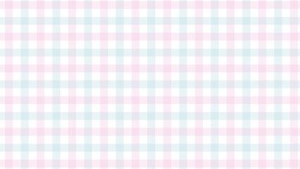 Pink and blue plaid fabric texture as a background	