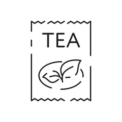 Drink tea. Cup of tea line icon. Cup flat icon. Thin line signs for design logo, visit card. Single high-quality outline symbol. Cup outline pictogram