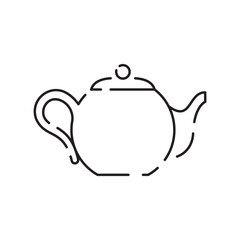 Drink tea. Cup of tea line icon. Cup flat icon. Thin line signs for design logo, visit card. Single high-quality outline symbol. Cup outline pictogram