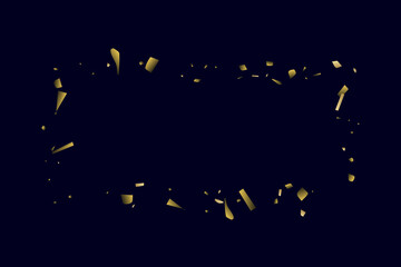 Fototapeta premium Abstract golden confetti. Decorative element. Luxury background for your design.