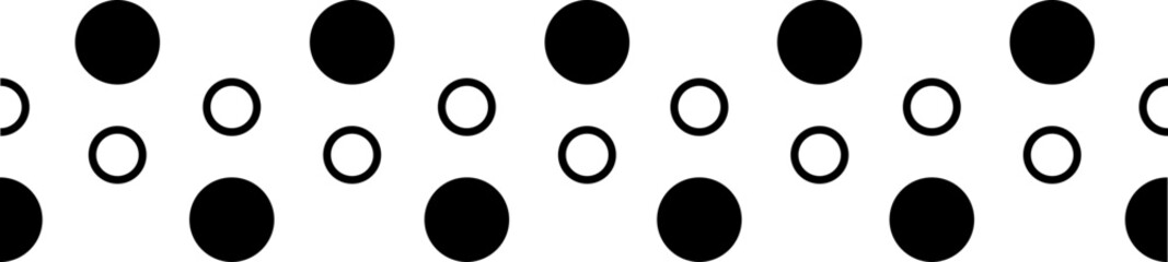 Dots Border Frame Isolated Vector