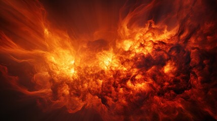 Fototapeta premium Striking image of the sun's surface during a magnetic storm,