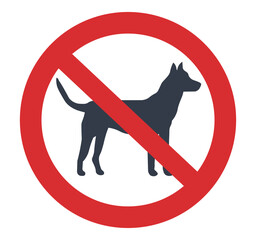 Isolated No dogs allowed symbol
 - obrazy, fototapety, plakaty