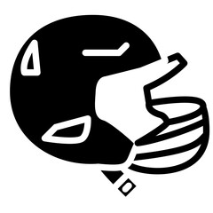Football Helmet Icon Style