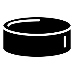 Ice Hockey Puck Icon Style