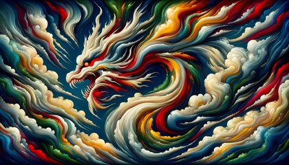 Avant-Garde Clouds Crafting Dragon's Visage