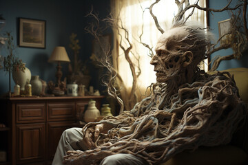 Representation of a person with Alzheimer's Disease