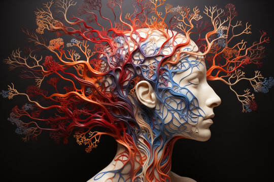 Visual representation of the complexity of the human brain affected by Alzheimer's Disease