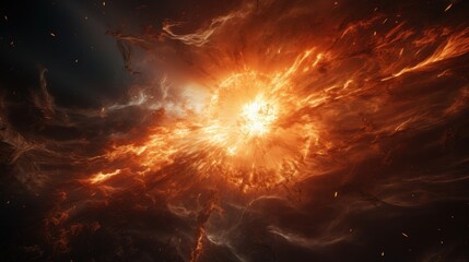 Impressive photo of the sun's magnetic field during a storm