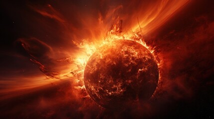 Magnificent view of a coronal mass ejection during a magnetic storm