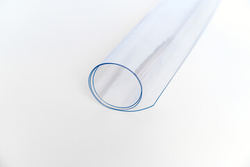 PVC film. polymeric material made of polyvinyl chloride.