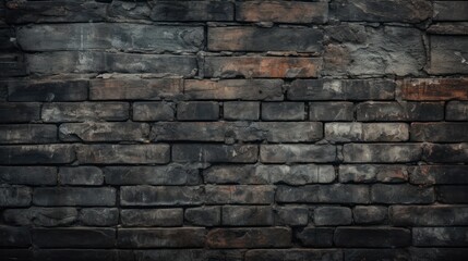 Obraz premium black grunge brick wall background