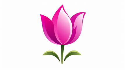 Tulip Icon Flower Icon Vector Art Illustration