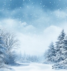 an elegant winter background with snowflakes