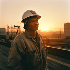 Thoughtful man on the job-site