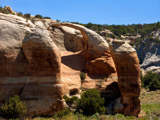 Natural sandstone arch in western Colorado