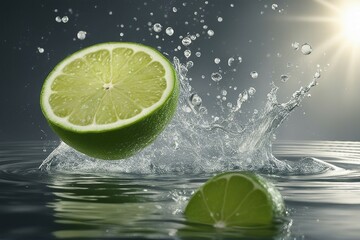 lime and water