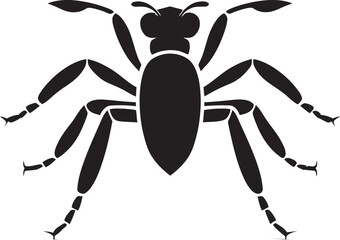 Artistic Precision Black Ant Symbol in Vector Black Vector Ant Emblem A Timeless Logo Classic