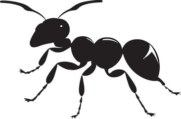 Black Vector Ant Logo A Mark of Distinction Minimalistic Majesty Black Ant Vector Symbol
