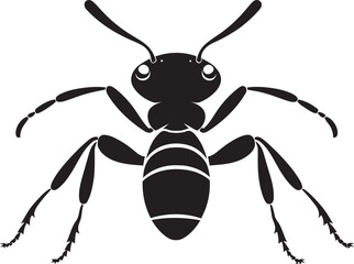 Elegance in Simplicity Black Ant Vector Design Black Vector Ant Icon A Logo of Excellence