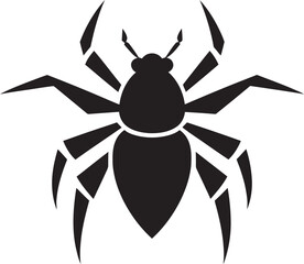 Elegance in Simplicity Black Ant Vector Emblem Minimalist Ant Icon Sleek Black Vector Design