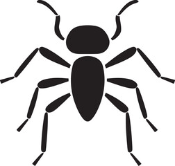 Intricate Detailing Black Ant Vector Logo Ant Elegance in Black Vector Logo Brilliance