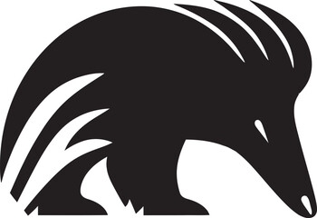 Sculpted Excellence Black Vector Anteater Symbol Black Vector Anteater A Logo for the Ages