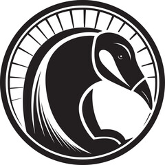Timeless Black Anteater Logo A Masterpiece in Design Minimalistic Majesty Black Anteater Vector Design