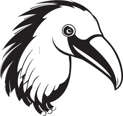 Minimalistic Majesty Black Anteater Vector Design Elegance in Simplicity Black Anteater Vector Logo