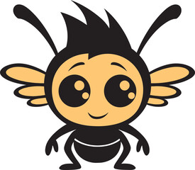 Obraz premium Streamlined Excellence Black Aphid Vector Logo Black Vector Aphid Logo A Mark of Distinction and Quality