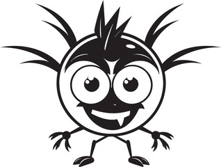 Majestic Black Aphid Icon Vector Logo Brilliance Black Vector Aphid Symbol An Iconic Logo Design