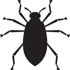Bold Black Aphid Icon Vector Logo Brilliance Antique Aphid Beauty in Black Vector Symbol of Grace