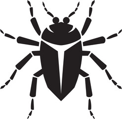 Black Vector Aphid Logo The Epitome of Sophistication Bold Black Aphid Icon Vector Logo Brilliance