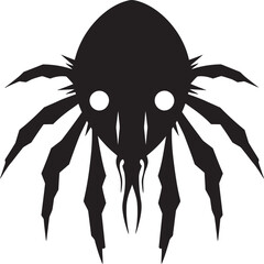 Minimalistic Majesty Black Aphid Vector Symbol Elegance in Simplicity Black Aphid Vector Design