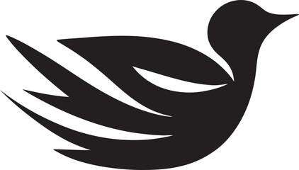 Graceful Abode Black Bird Nest Logo Artistry The Nesting Instinct A Black Vector Icon