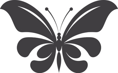 Mystique Takes Flight Black Butterfly Emblem Butterfly Silhouette A Modern Classic in Black
